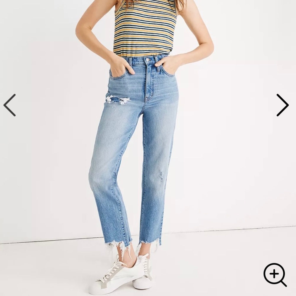 Madewell Classic High Rise Straight Jeans